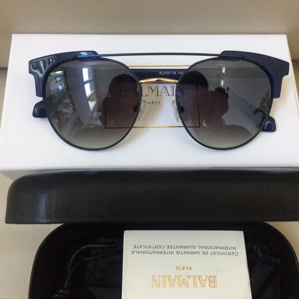 Balmain 53mm Clubmaster Sunglasses